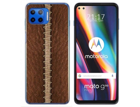 Carcasa Motorola Moto G 5G Plus TUMUNDOSMARTPHONE Cuero 01 Multicolor