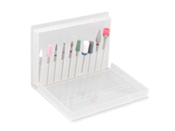 Kit De 10 Brocas Para Lixadeira De Unhas Cerâmica Portátil Para Remover Esmalte, Polir E Modelar Unhas Para Mulheres E Meninas
