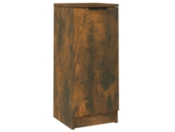 Aparador de madera procesada, color roble ahumado, MAISON EXCLUSIVE, 30x30x70 cm