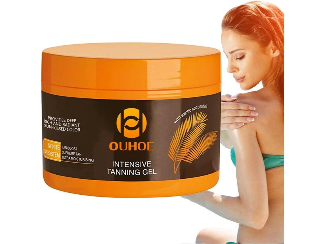 Gel Autobronceador Natural Con Aceite De Zanahoria, Intensamente Hidratante Y De Rápida Absorción Para Bronceado Al Sol Y En Piscina.