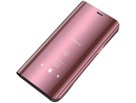 Carcasa Samsung Galaxy S10 LMOBILE Clear View Rosa