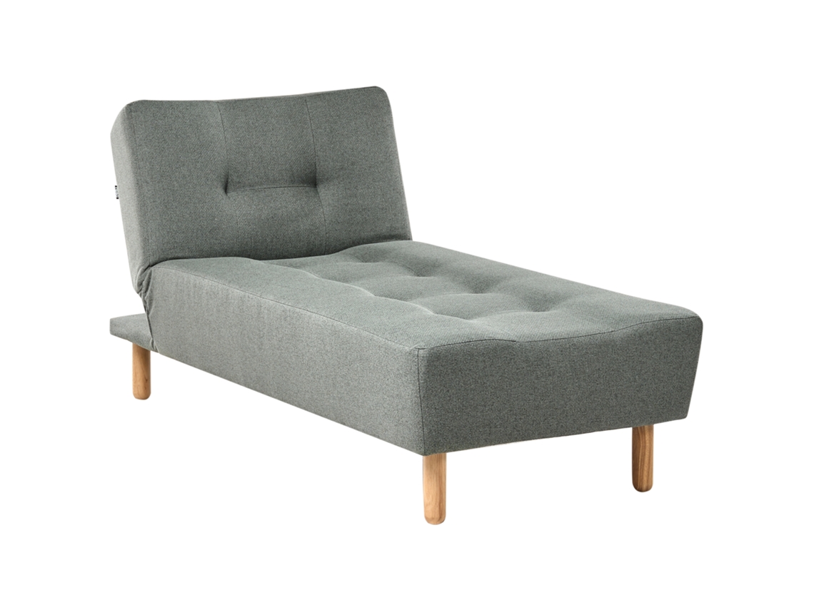 Chaise Longue Beliani Alsten Verde Poliéster 75x161x80