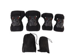 Conjunto De Rodilleras Y Coderas Para Adultos Con Soporte Estabilizador Para El Muslo Para Motocicleta, Monopatín, Esquí Y Protección Rígida.