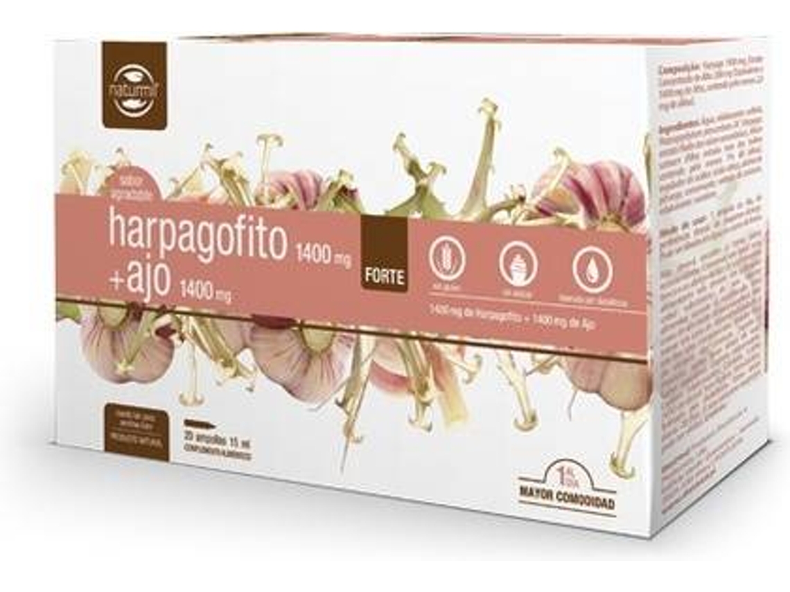 Complemento Alimentar NATURMIL Harpago (20 ampolas de 15ml (1400mg))