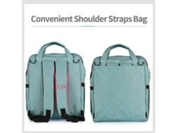 Mochila Cambiador Multifuncional Impermeable Con Gran Capacidad Y Bolsillos Isotérmicos - Azul