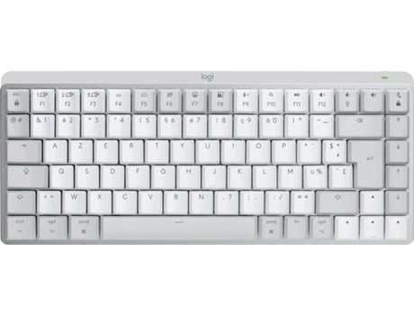 LOGITECH MX Mini Mechanical for Mac teclado Bluetooth AZERTY Francés Gris, Blanco