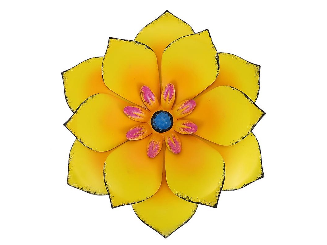 1 pieza de decoración de pared de flores de hierro ALLINLESS