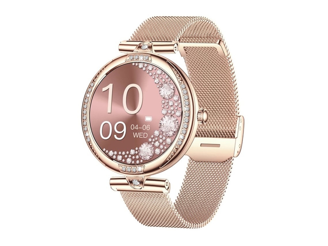 Reloj inteligente para mujer con pantalla AMOLED de 1,2 pulgadas y control de frecuencia cardíaca y estado físico Yizhood