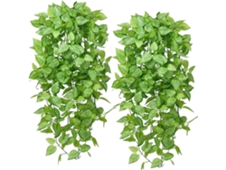 Plantas artificiales HYMNORA, conjunto de 2 boj, planta artificial de 90 cm con bola doble, planta de interior resistente a los rayos UV, árbol artificial, Deco Hvorstur