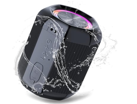 Altavoces Bluetooth inalámbricos, Altavoces Bluetooth portátiles con TWS, Altavoces inalámbricos impermeables IPX7, Refuerzo de graves, Tiempo de C...