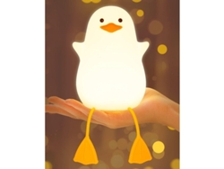 2026-luz Nocturna De Patito Para Niños, Silicona Suave, Sensor Táctil, Batería Recargable, Auxiliar De Sueño