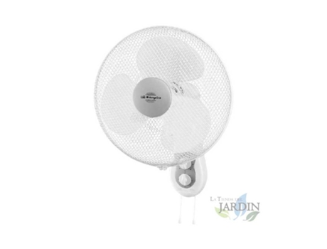 Ventilador de Pared ORBEGOZO Oscilante 3 Velocidades Temporizador