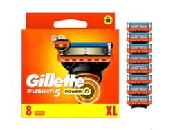 Cuchilla de Afeitar GILLETTE Fusion 5 Power (8 Unidades)