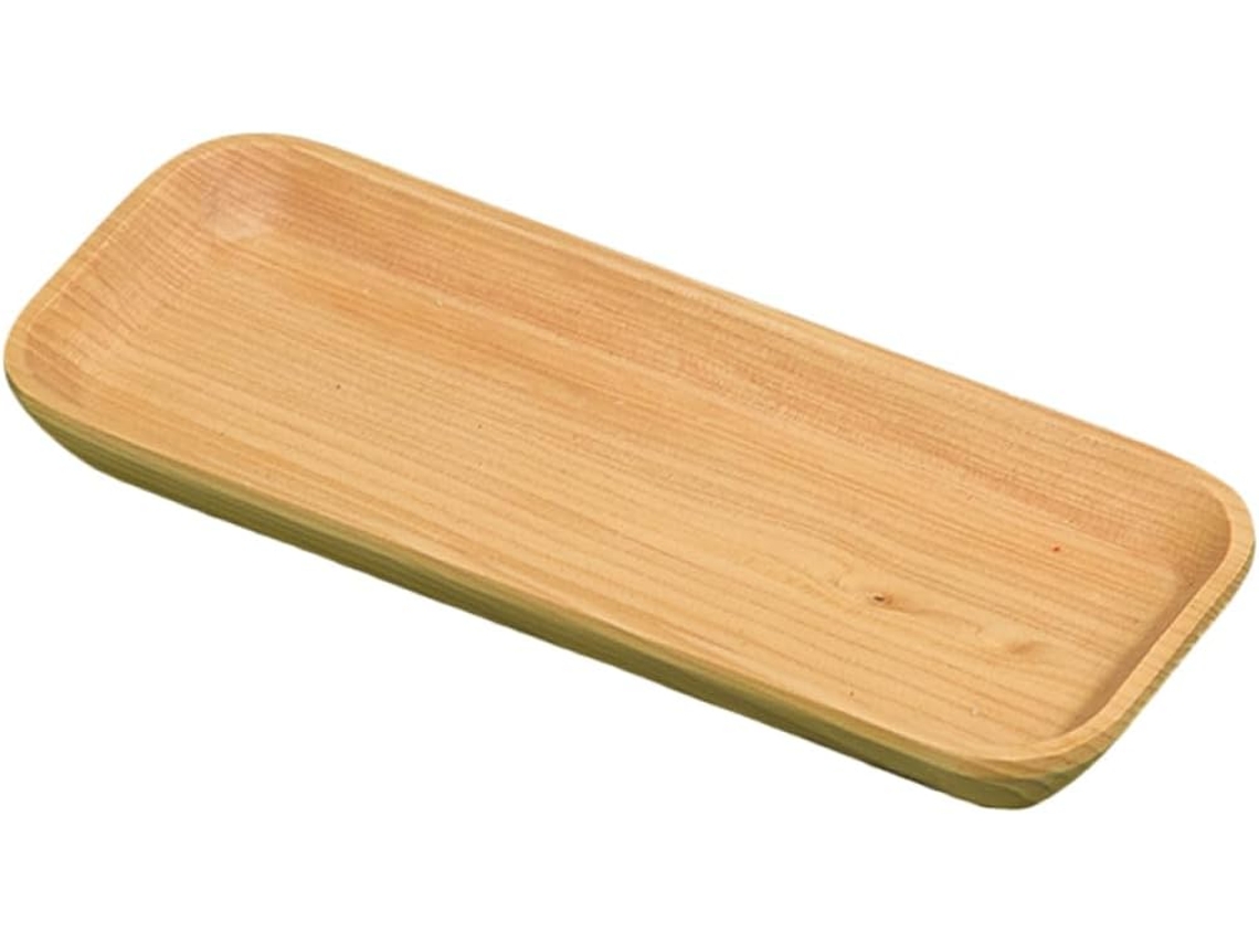 Bandeja Rectangular Natural Para Servir Sushi, Plato De Postre Y Platos Pequeños.