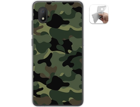 Carcasa Alcatel 1B 2020 TUMUNDOSMARTPHONE Camuflaje Multicolor