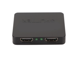 Divisor De Interfaz Multimedia Hd, 1 Entrada, 2 Salidas, Compatible Con 4k, 1080p Y 3d Para Monitores Duales (1x2)