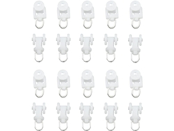 Rodillos para rieles de cortina, soportes con poleas onduladas, rieles de cortina plegables, 20 piezas, 22 x 16 mm, 0,87 x 0, Vayotoy