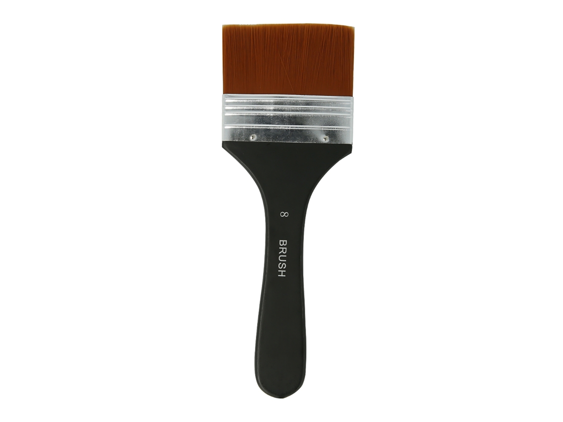 Brocha Plana Profesional Con Mango De Madera Para Yeso, Barnices, Acrílico, Óleo, Agua, Paredes, Muebles Y Limpieza Del Hogar.