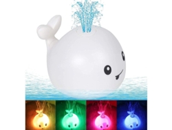 Juguetes De Baño Con Forma De Ballena, Con Luz Y Ducha, Para Niños Pequeños (2025). Juguetes Aptos Para La Piscina (blanco).