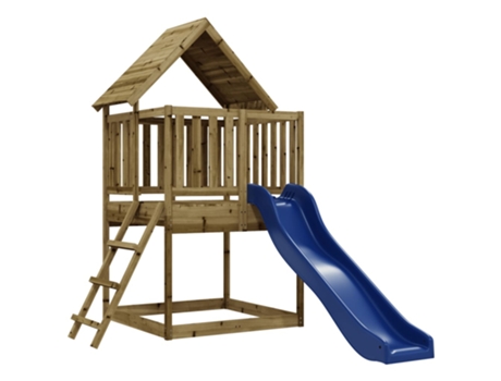 Parque Infantil De Exterior VIDAXL Marrón Madera
