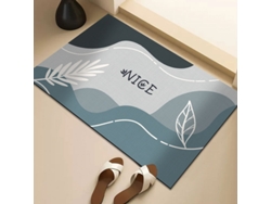 Alfombra de Baño LUUCOZK Antideslizantes Decoración Baño Secado Rápido Poliéster Multicolor (50x80cm)