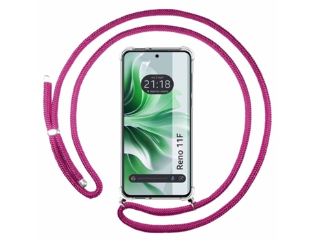Funda Fucsia para Oppo Reno 11F 5G TUMUNDOSMARTPHONE Silicona Rosa