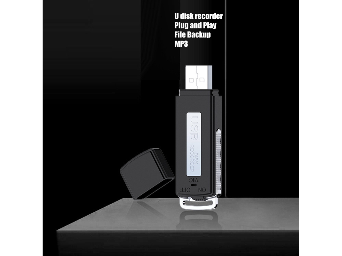 Grabadora De Voz Usb Con 2 Puertos Usb Duales, 16 Gb, Reducción De Ruido, Mini Grabadora De Voz Hd Activada Por Voz.
