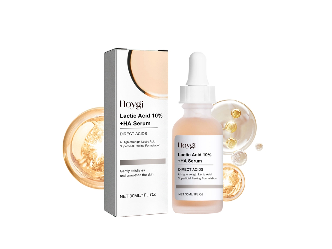 Sérum facial de ácido láctico para una piel radiante