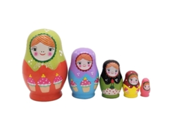 5 Muñecas Rusas Matryoshka De Madera, Juguete De Regalo Para Niñas