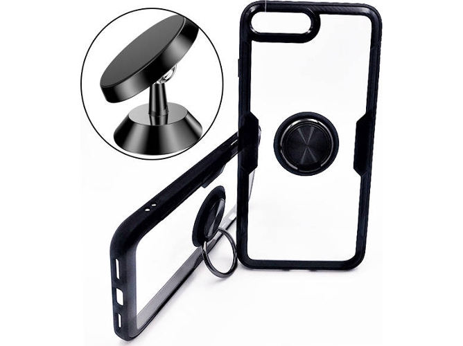 Kit Funda y Soporte Magnetico iPhone SE 2020 Armor Transparente