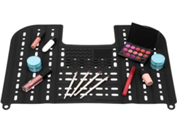 Tapa plegable para lavabo, alfombrilla para guardar maquillaje, protector de brochas de limpieza. SFUSHOS