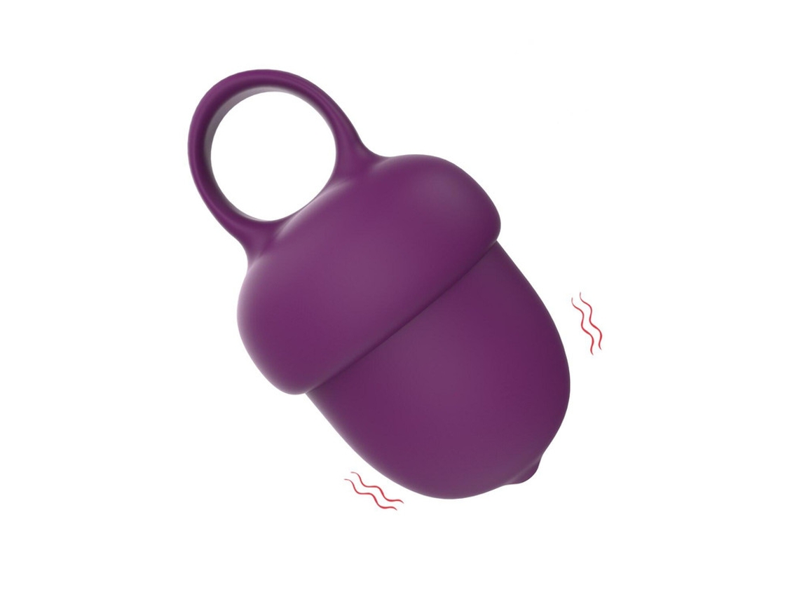 Vibrador De Masaje De Silicona Resistente Al Agua De 10 Frecuencias (prpura)