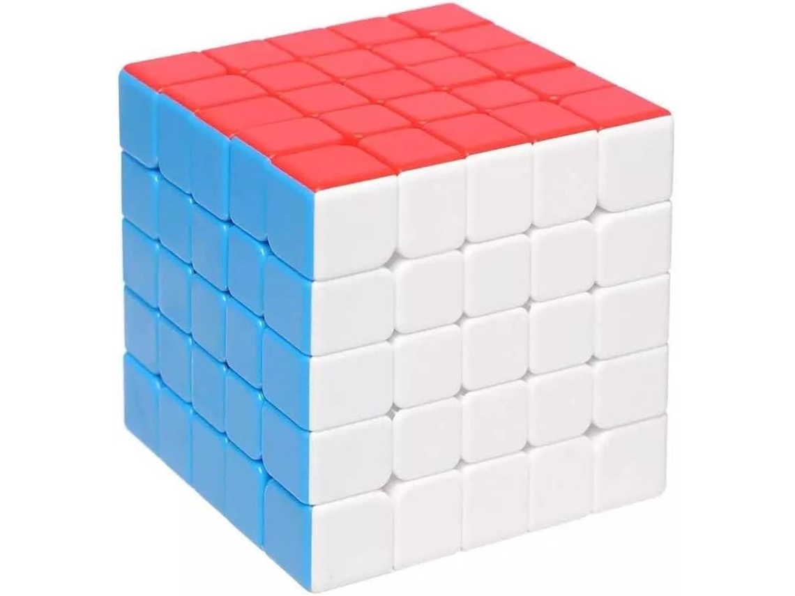 Cubo mágico 5x5x5 de 50 mm, rompecabezas de velocidad profesional, pegatina de bolsillo Gokoco