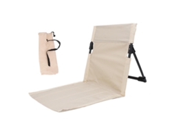 Silla Plegable Ligera Para Camping Con Respaldo Cómodo Para Playa, Camping, Pesca, Color Caqui.