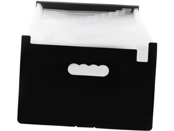 Organizador De Archivos Blanco De 24 Capas Con Tapa