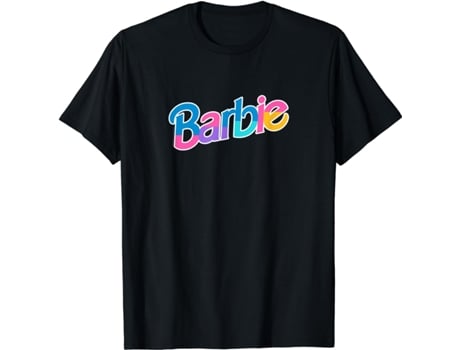 T-Shirt Unisex TEESTONE Barbie Dollhouse Logo negro (S)