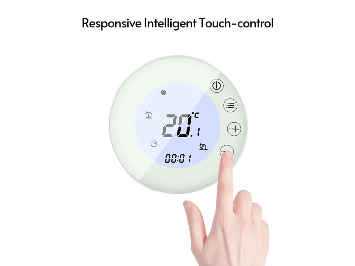Termostato Inteligente Digital Programable Con Pantalla Táctil Lcd Para El Hogar, La Oficina Y El Hotel.
