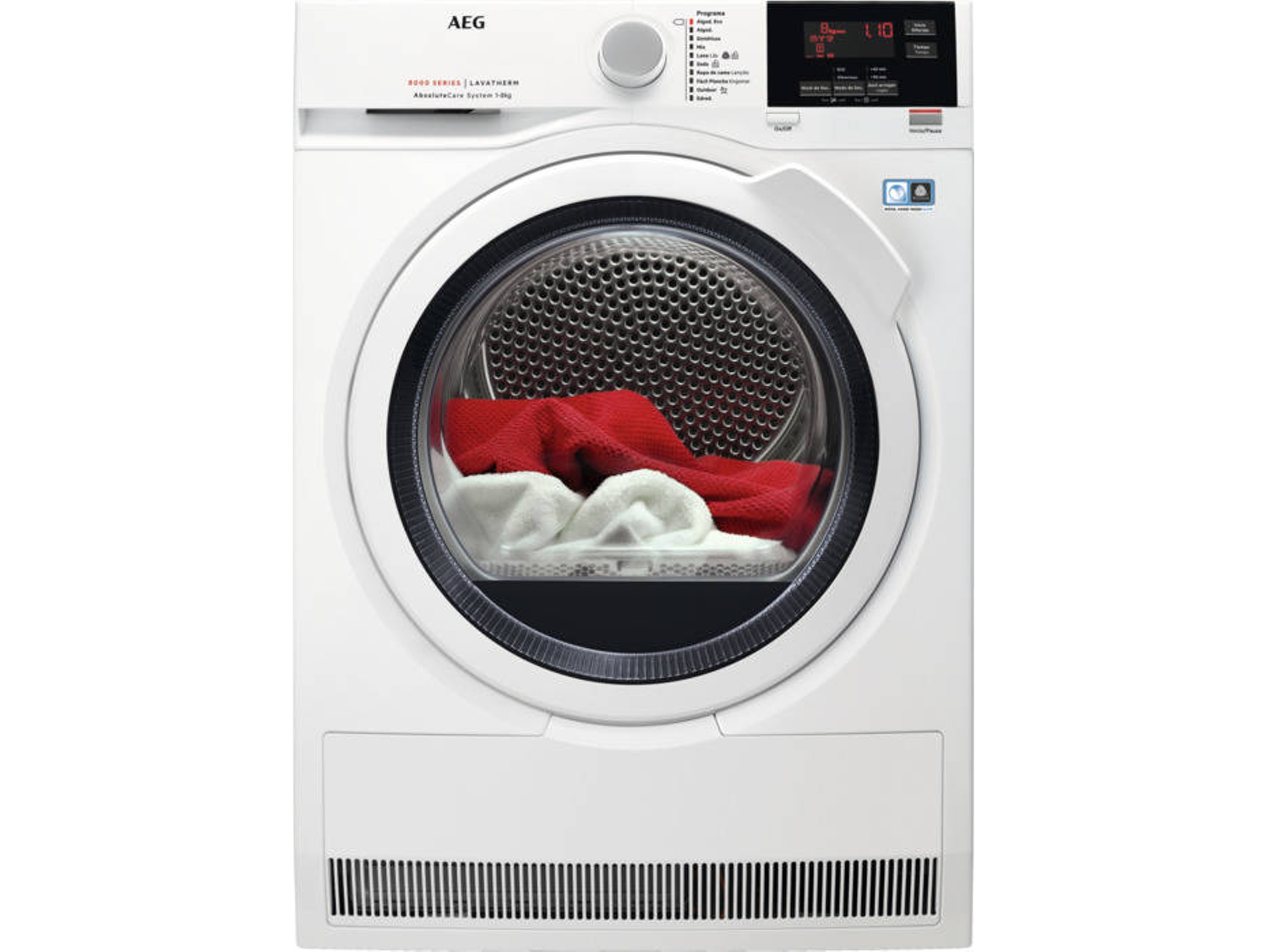 Aeg T8dbg861 Integrado carga frontal blanco 8 kg secadora 8kg serie 8000 bomba de calor inverter clase 10