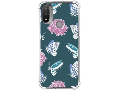 Carcasa Motorola Moto E20 TUMUNDOSMARTPHONE Dibujos Antigolpes Flores 10 Multicolor