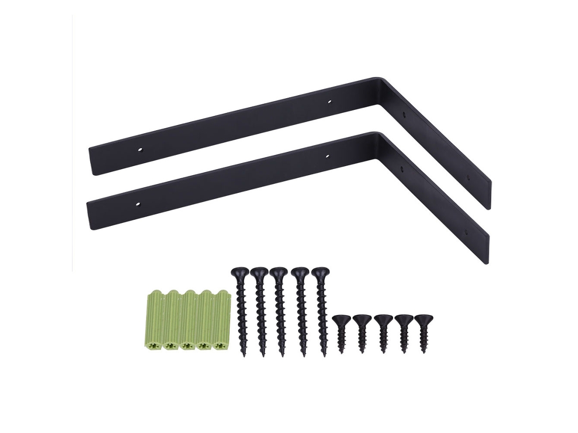 1 Par De Soportes De Pared De Hierro Resistentes Y Duraderos Para Decoración Y Almacenamiento Del Hogar.