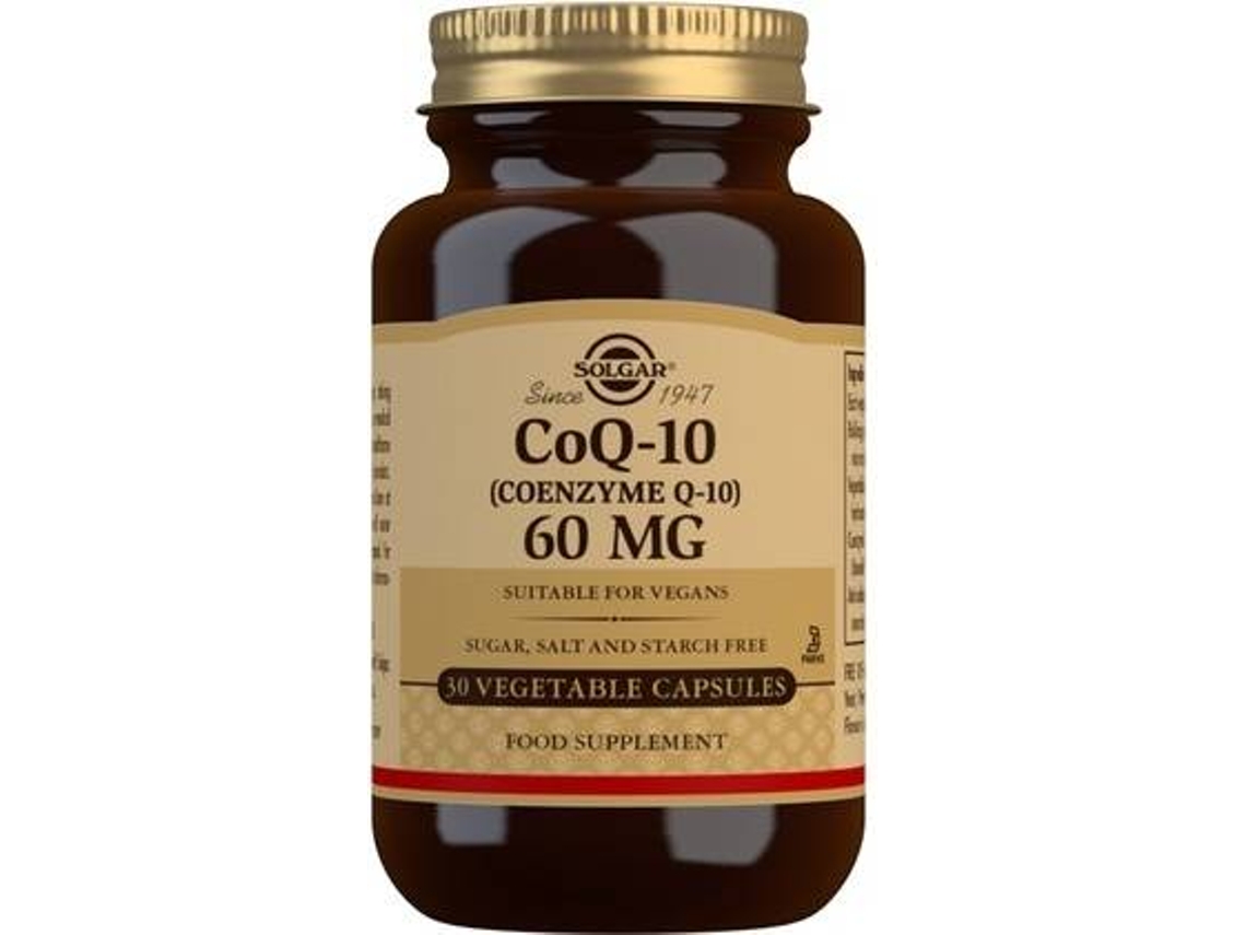 Complemento Alimentar SOLGAR Coenzima Coq (30 cápsulas vegetais (60mg))
