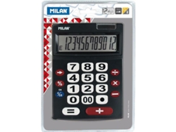 Calculadora Negra de MILAN 22.5 X 14 X 3 Cm