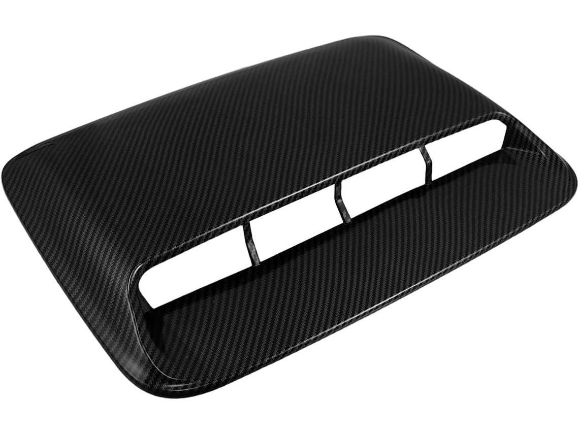 Cubierta De Ventilación Para Coche Fabricada En Plástico Abs Con Acabado De Fibra De Carbono, Con Forma De Hoja, Para Uso Como Accesorio...