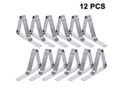 Rebe-12 Clips Mesa Picnic Acero Inoxidable Flexible Soportes Mantel Ideal Para Picnic Fiesta Exterior Interior