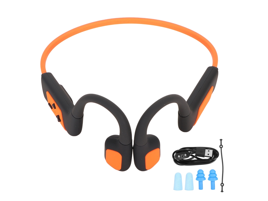 Auriculares Bluetooth De Conducción Ósea Ipx8 De 32 Gb Para Natación, Buceo Y Deportes (naranja)