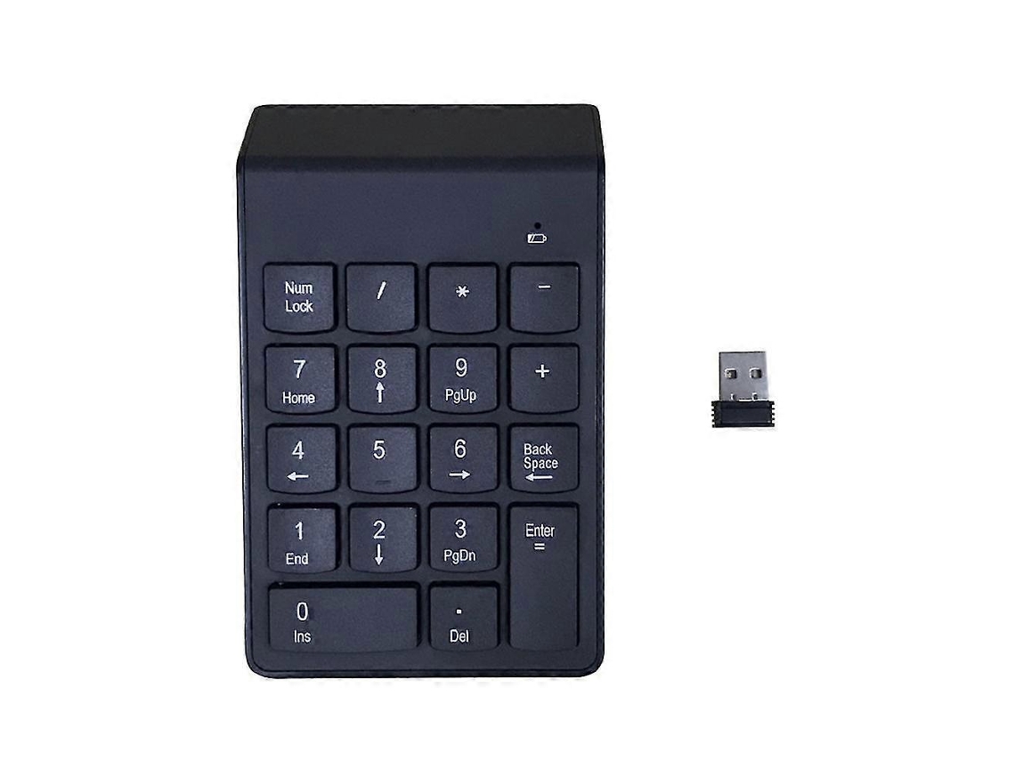 Teclado numérico inalámbrico de 2,4 GHz, extensiones de teclado numérico para contabilidad financiera, 10 teclas para portátiles y PC. Everley891