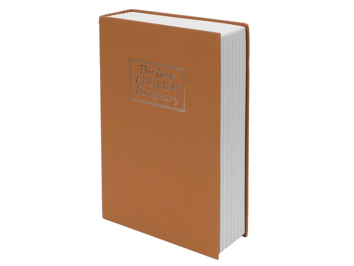 Caja fuerte de imitación de libro, estilo diccionario grande, cerradura de combinación, construcción robusta para proteger objetos de valor, caja fuerte portátil