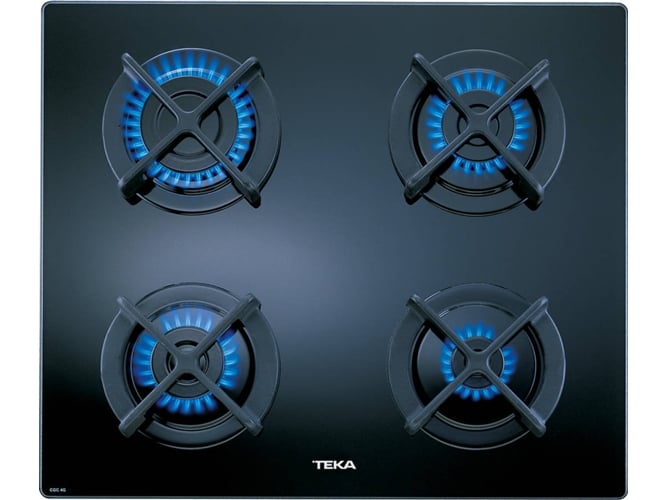Placa de Gas TEKA CGC 4G AI AL (Gas Natural - 60 cm - Negro)
