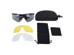 Gafas De Sol Deportivas, Resistentes Al Viento Y A Altas Temperaturas, Con Lentes Hd, Ideales Para Ciclismo, Running Y Pesca. Color Negro.