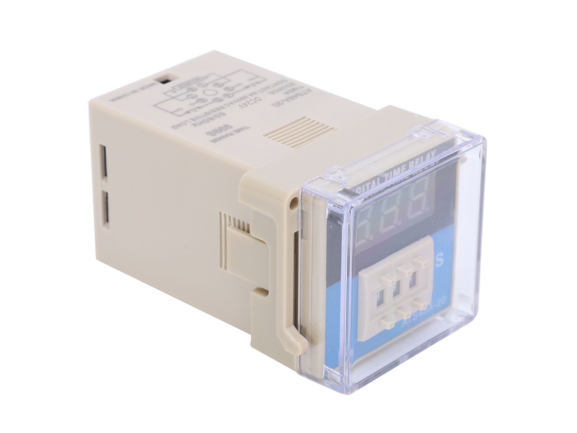 Relé De Retardo Temporal Digital Led Ats48a-20-3d Ajustable Componentes De Control Dc24v